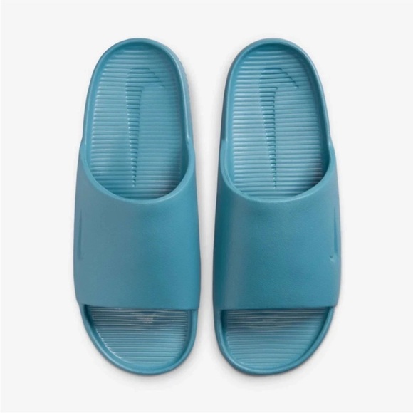 Nike Calm FD4116-005 Sandals Men\'s US 10 Blue Round Toe Slip On Slides RHS6829 main image 4